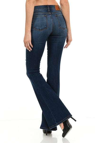 Angry Rabbit Basic Destroyed Flare Jeans – Jubilee Couture