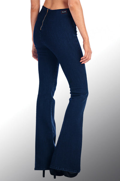 Angry Rabbit Button Detail Flare Jeans – Jubilee Couture