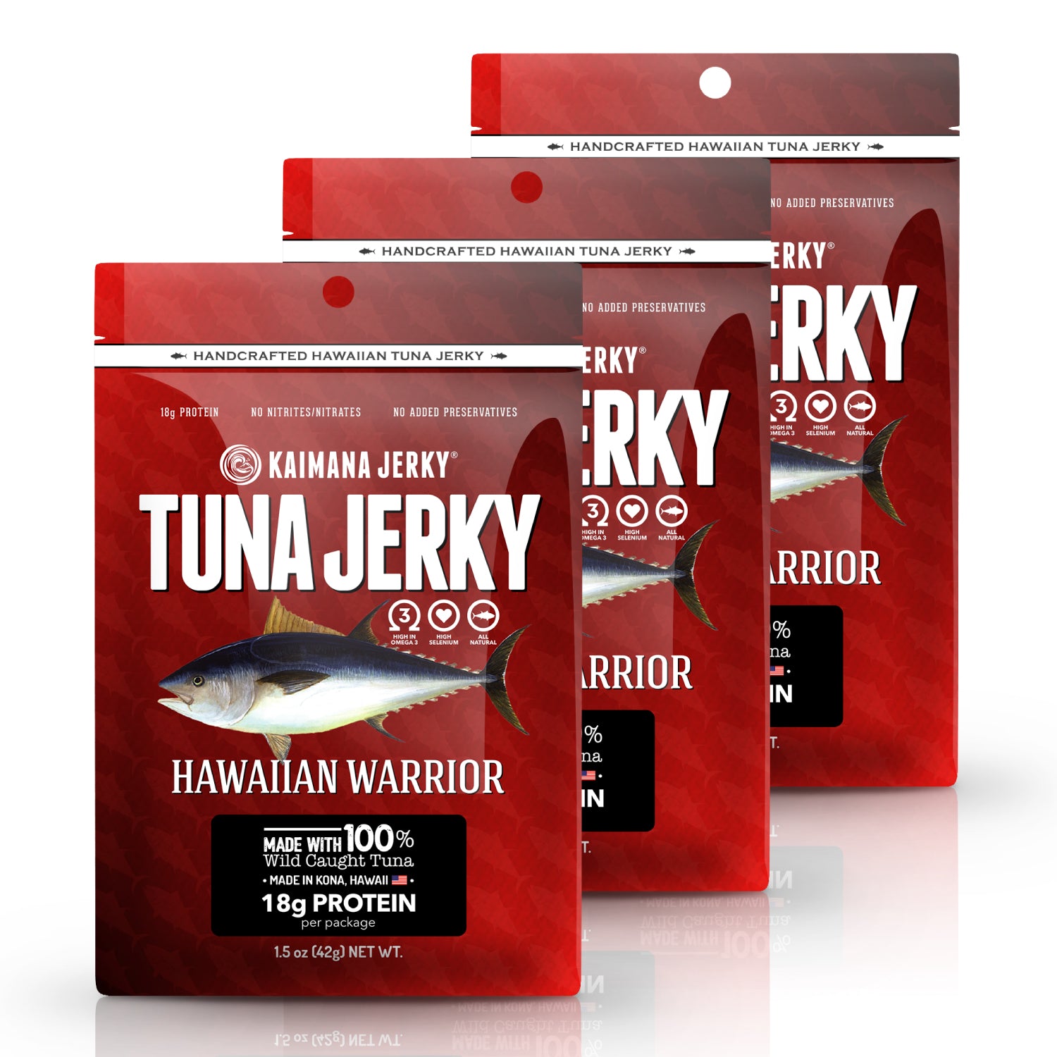 Image of Hawaiian Warrior Ahi Tuna Jerky (3 Pack)