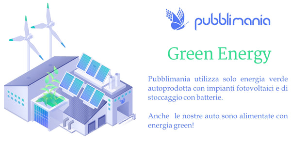 Pubblimania produce con energia green da fotovoltaico