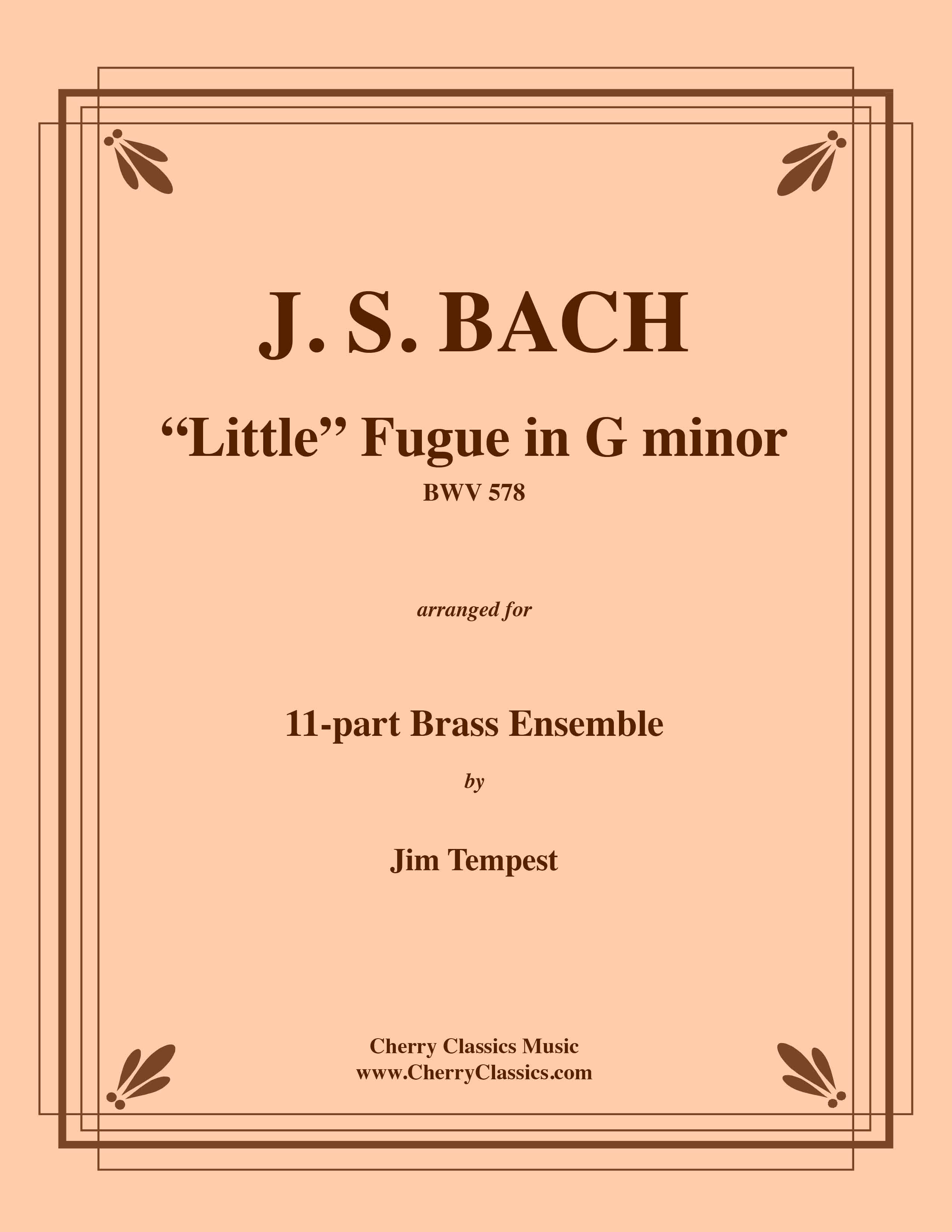 Bach - Little Fugue in G minor BWV 578 for 11-part Brass Ensemble