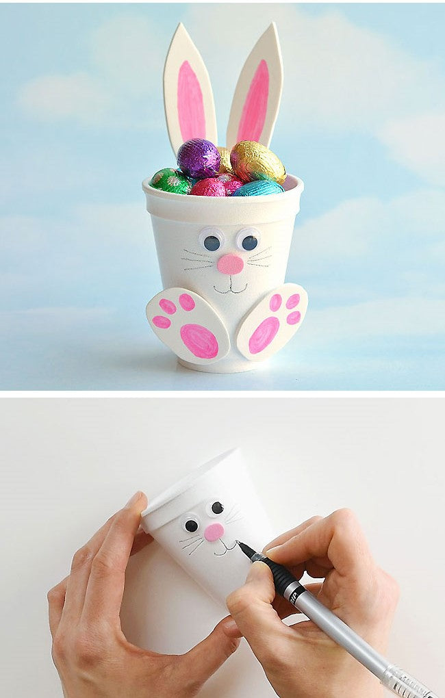 How to Make Foam Cup Bunnies