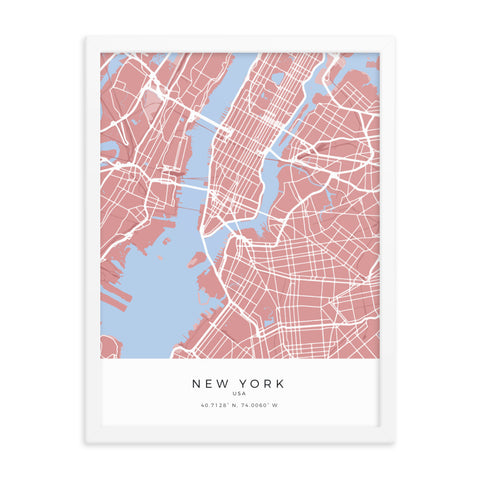 New York City map print