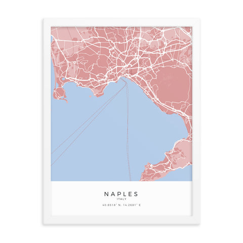 City map print of Naples