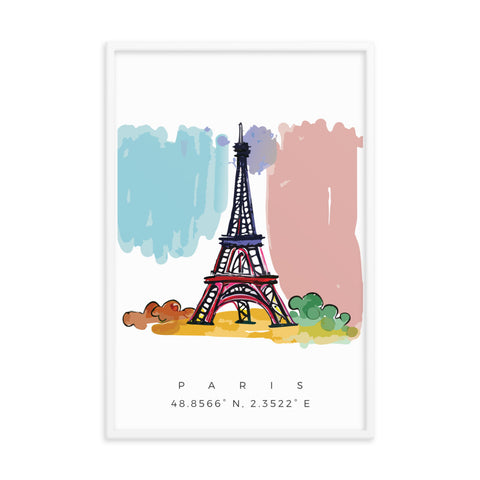 The Eiffel Tower in Paris Travel Print