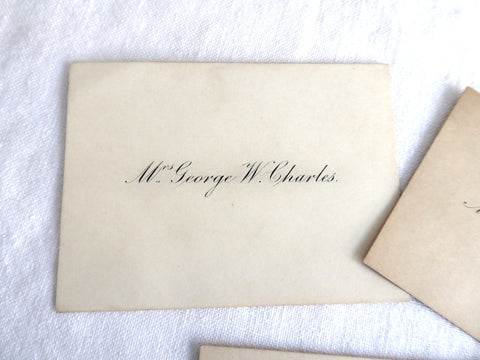 Victorian Set Of 3 Calling Cards Visiting Cards Gift Cards 1890s Ephem ...