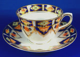 Edwardian Imari Colors Cup And Saucer Heavy Gold 1920s Taylor And Kent England
