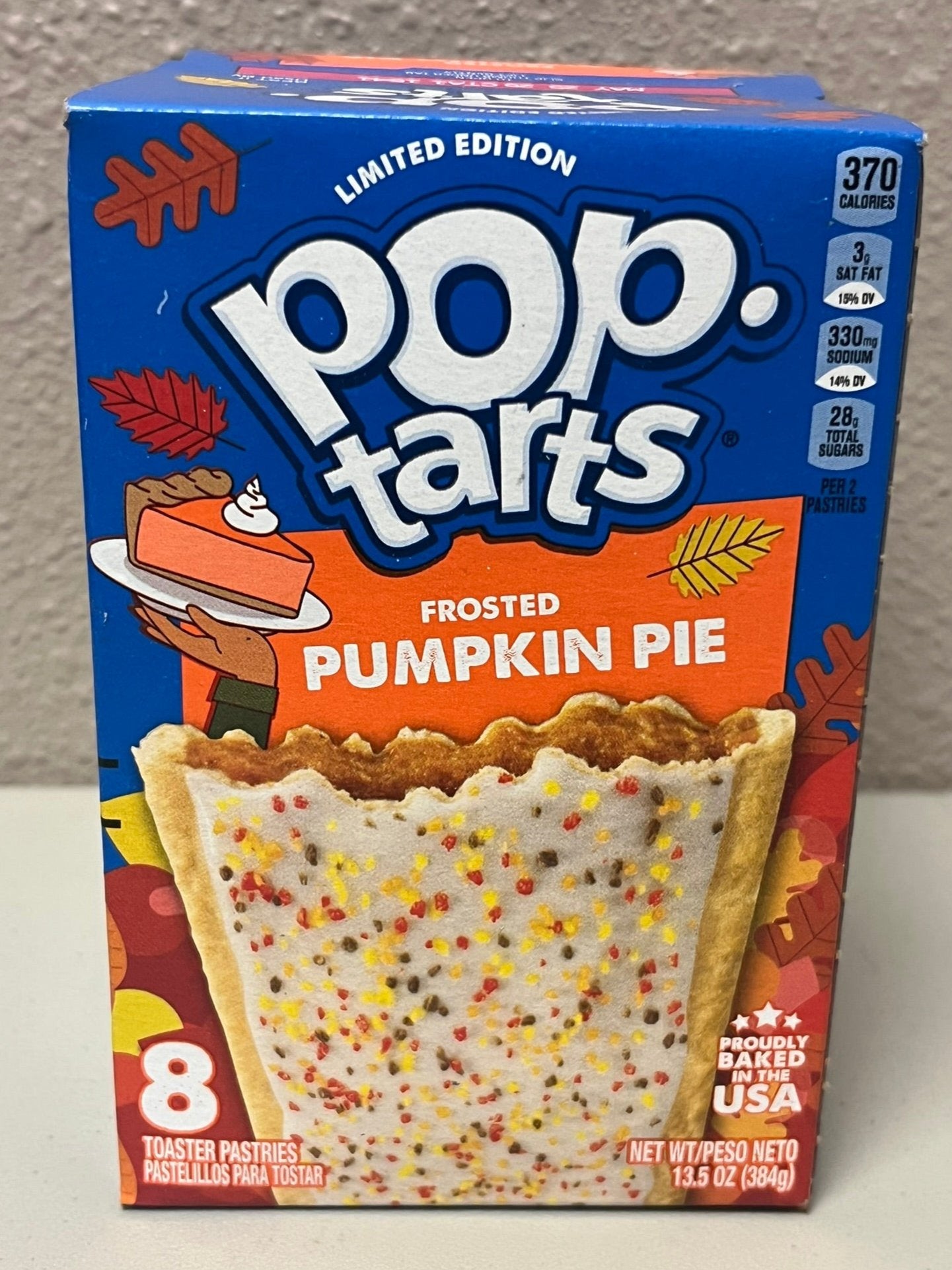 Limited Edition Kellogg's Pop Tarts Frosted Pumpkin Pie, 8 count, 13.5 count