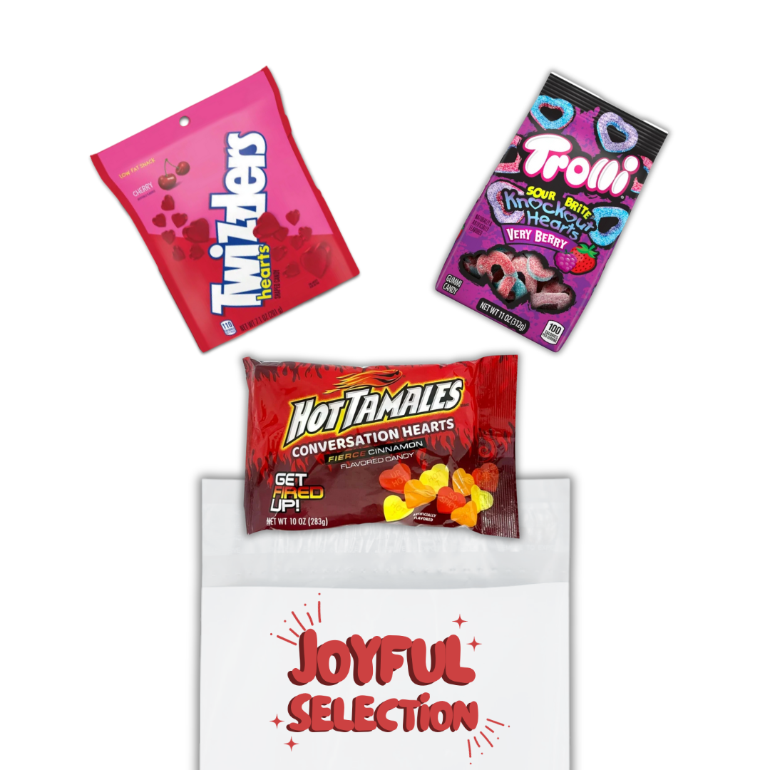 Valentine's Day Candy Bundle - Sweet Cherry, Sour Very Berry, and Spicy Cinnamon Delights