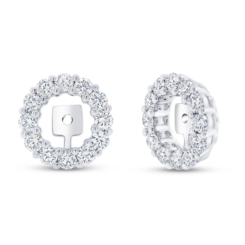 0.9 ctw. HOF Trend Pointed Earring Jackets in 18K White Gold – John Mays  Jewelers