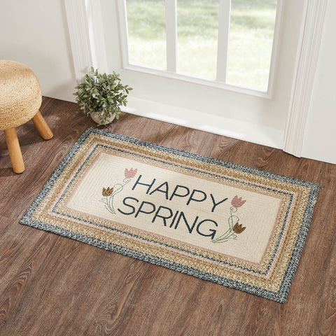 A rug spring change with oval jute rug - Keeponstyling