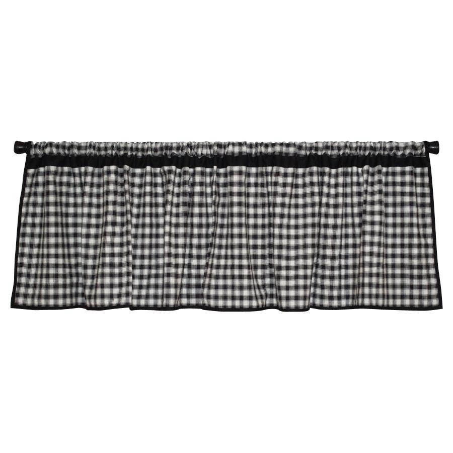 Farmhouse Check Valance - Retro Barn Country Linens