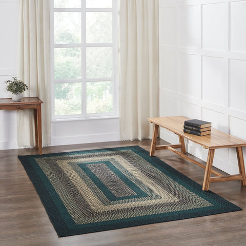 Pine Grove Oval Braided Rug w/ Pad - Retro Barn Country Linens