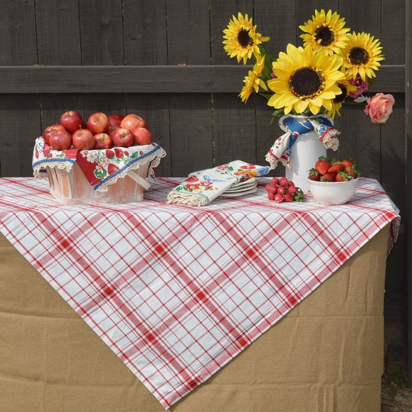 Download Down Home Plaid Tablecloth | Retro Barn Country Linens