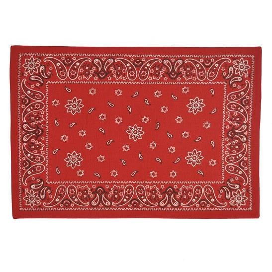 Download Red Bandana Placemat Set | Retro Barn Country Linens