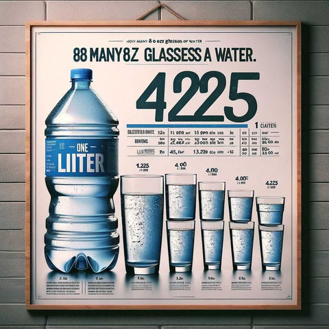 How Many 8 oz Glasses of Water in a Liter?