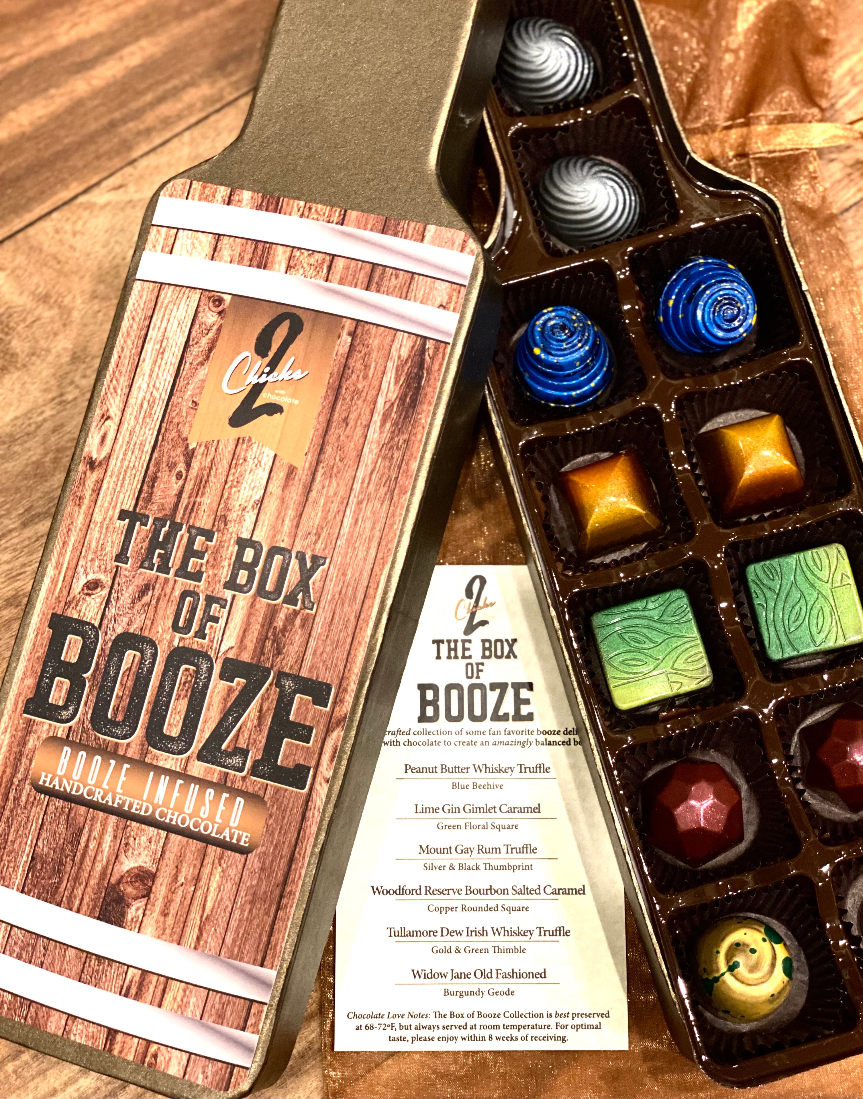 Box of Booze Bonbon Collection – 2 Chicks with Chocolate