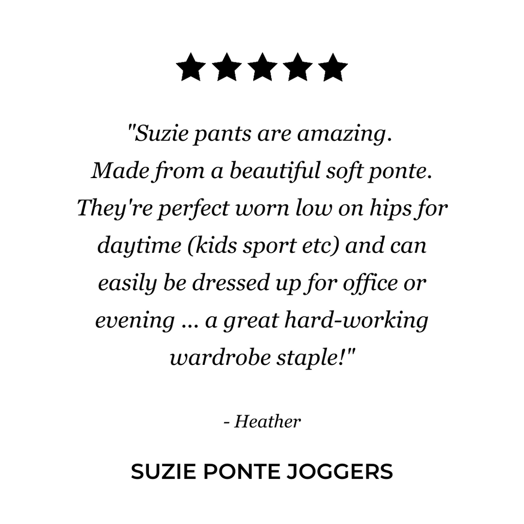 Styling You The Label Suzie ponte jogger pant - black - review