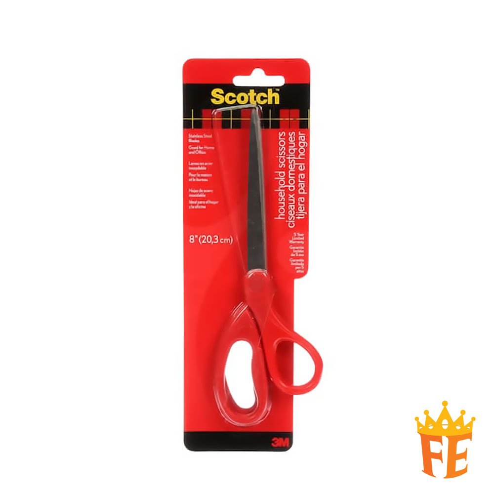 Scotch 8 Precision Ultra Edge Titanium Scissors, Ideal for Fabric, Crafts,  and Photos (1458TU-MIX)