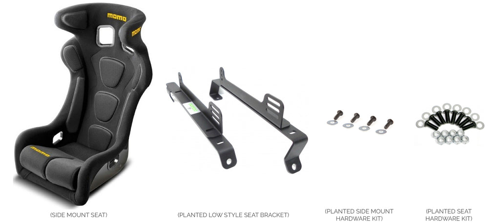 Side Mount Seat Fix Mounted Without Sliders Onto 240SX Or 300ZX Low Style Seat Brackets