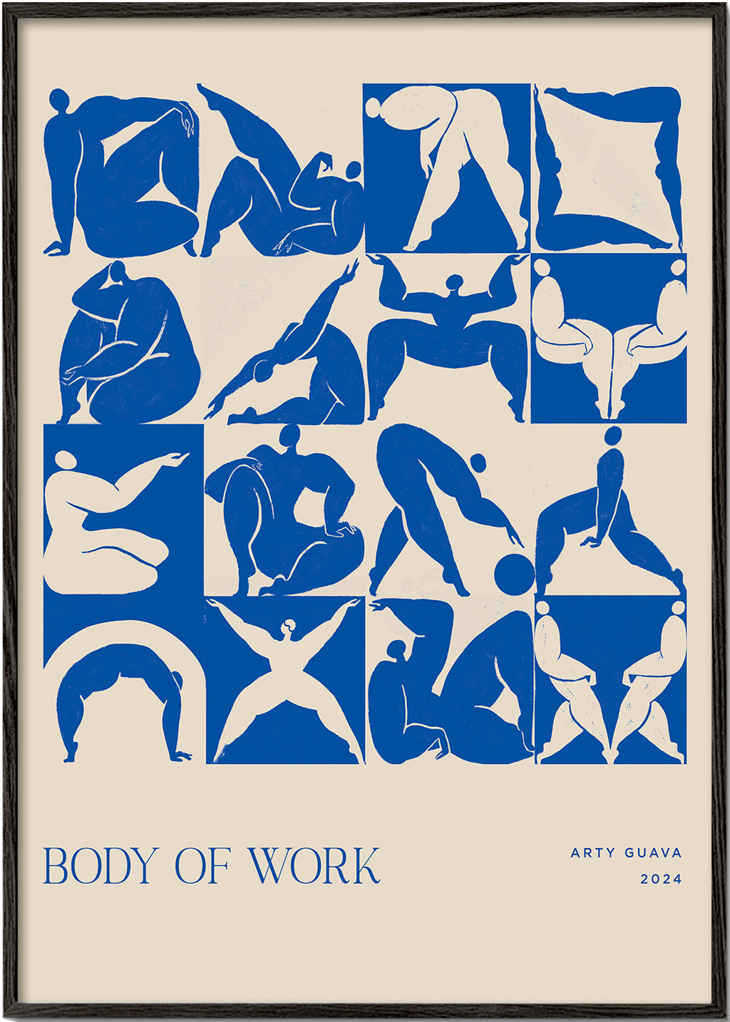 Product Image for Avelena | Body Of Work - Blau - Arty Guave, Weißer Rahmen / 20x30 / Nein