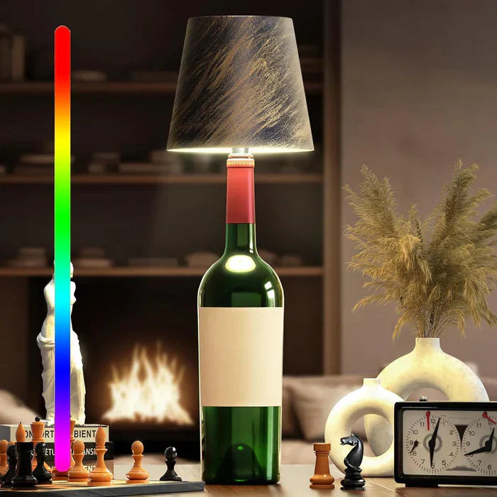 Product Image for Avelena | Stilvolle Tragbare Led Flaschenlampe, Holz / 3 Farben