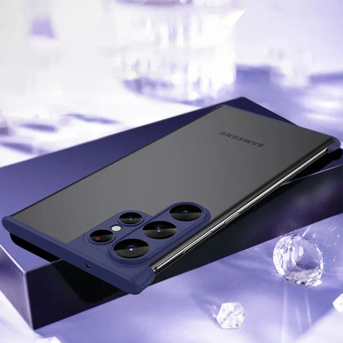 Product Image for Avelena | Hülle Durchsichtiger Schutz für Samsung, Dunkellila / Samsung Galaxy S24 Ultra