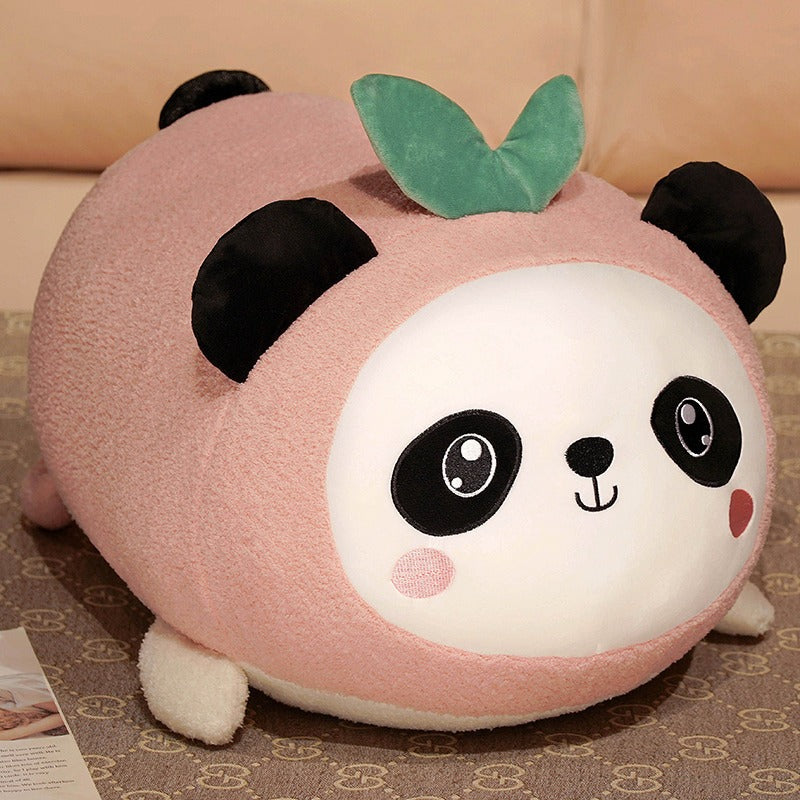 Product Image for Avelena | Neu Nationale Schatz Gigant Panda Kuscheltier Spielzeug Top Klasse Pfirsich Kleine Panda Puppe Schlafkissen, Rosa / 60 cm