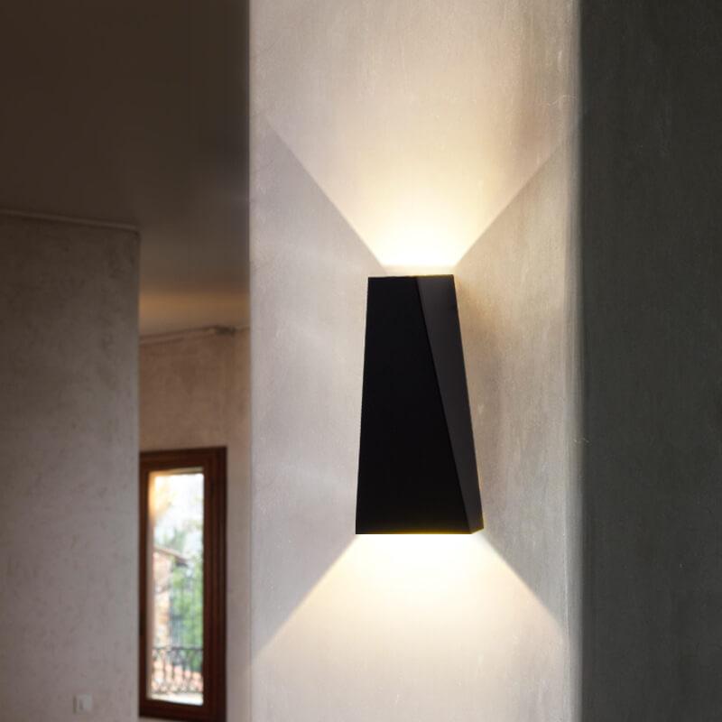 Product Image for Avelena | Moderne Einfache Trapez LED 2-Lampen Wandlampe, A (Innen) / Weißes Licht (5000K) / Schwarz - 220V-240V für UK/AU