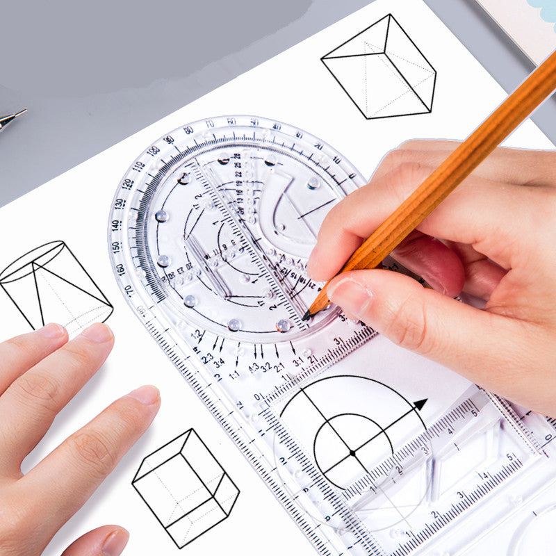 Product Image for Avelena | Studenten Mathe Lineal, durchsichtig / primär