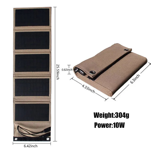 Product Image for Avelena | Solar Fold Faltbares Solarpanel Powerbank, 10w Beige