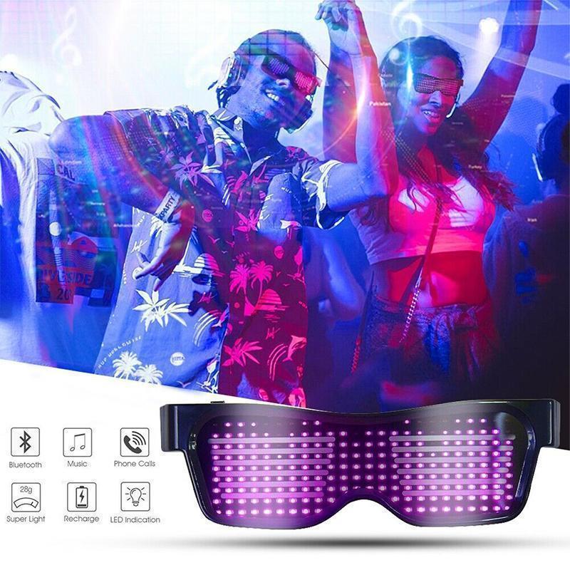 Product Image for Avelena | LED Leuchtende Brille Party, weiß / KLASSISCHE VERSION (8 MODI)