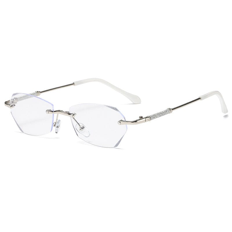Product Image for Avelena | Modische Randlose Blaulicht-Blockierende Lesebrille, Silber / +1.5/150