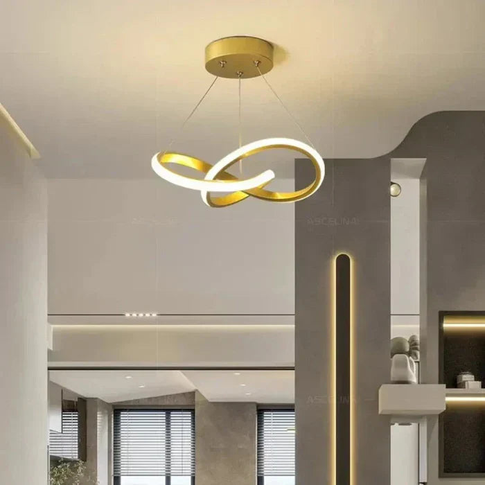 Product Image for Avelena | Deckenleuchte – Stilvolle LED-Deckenbeleuchtung, Gold 30cm / Trikolor Licht