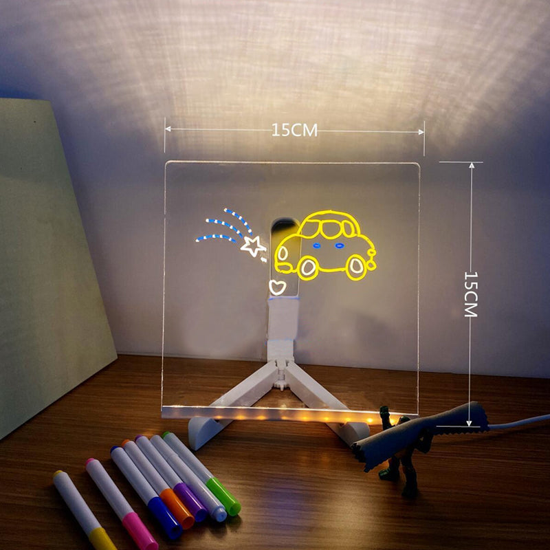 Product Image for Avelena | Led Notizbrett mit Farben, 15*15cm/5.9*5.9in+7 farbige Stifte