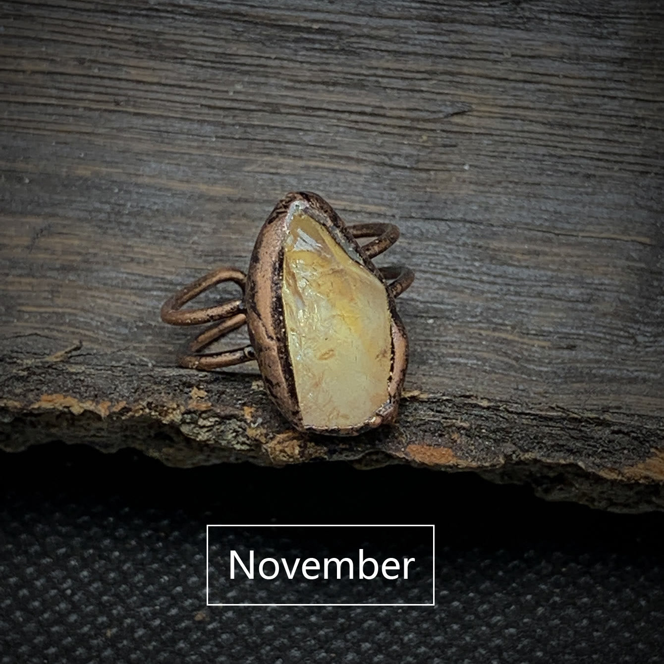 Product Image for Avelena | Natürliche Geburtssteine Ring Selina, November & Citrin