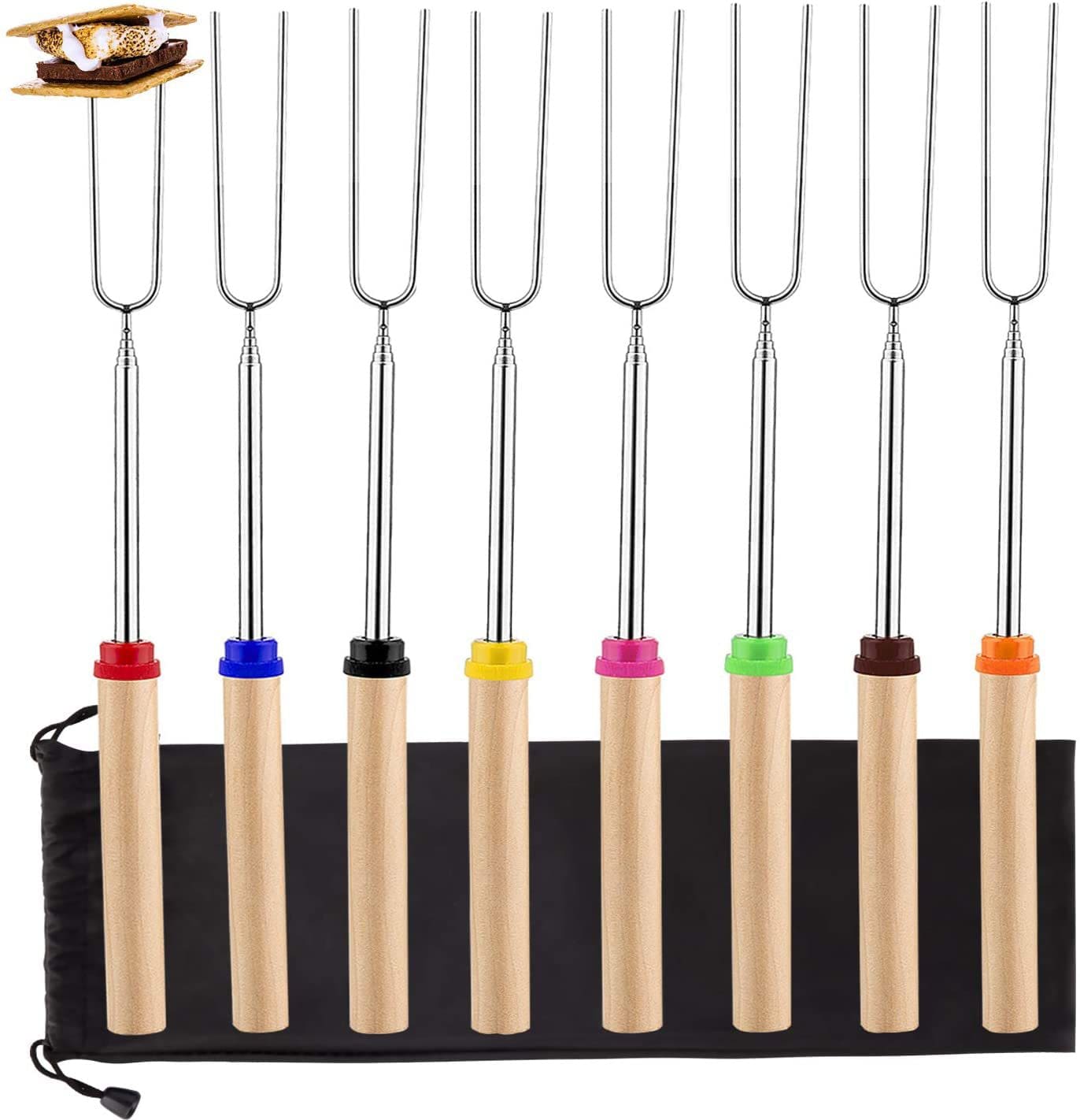 Product Image for Avelena | Holzstecken Marshmallow Stecken Grillgabel