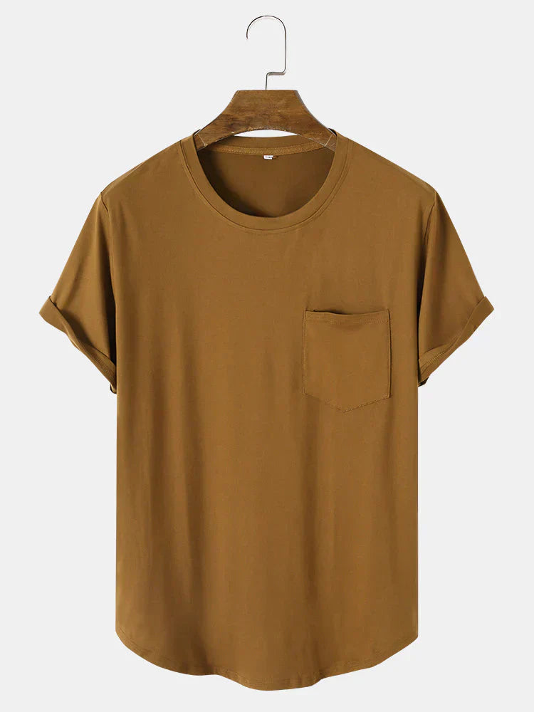 Product Image for Avelena | Einfarbige Basic-T-Shirts mit Tasche, Peru / 2XL