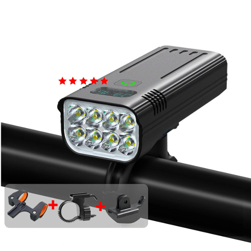 Product Image for Avelena | Kraftlys 10000Lm Fahrradbeleuchtung mit 3 Befestigungen