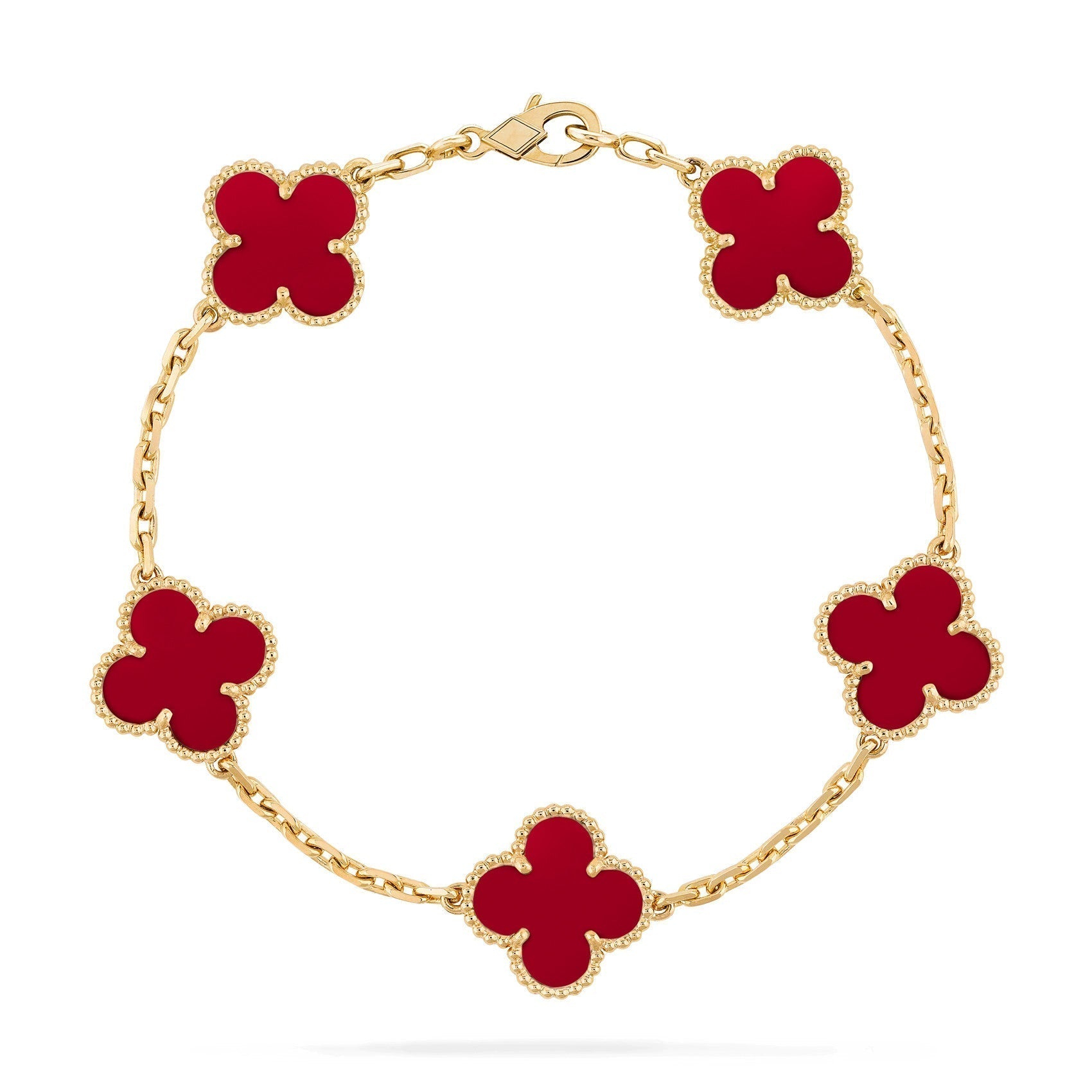 Product Image for Avelena | Klassische vergoldete Armband Zeitlose Eleganz für jeden Anlass, Rot