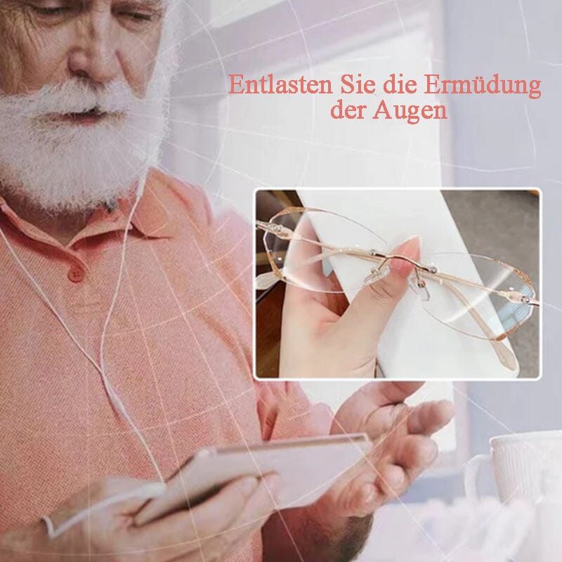 Product Image for Avelena | Modische Randlose Blaulicht-Blockierende Lesebrille, Gold / +1.5/150