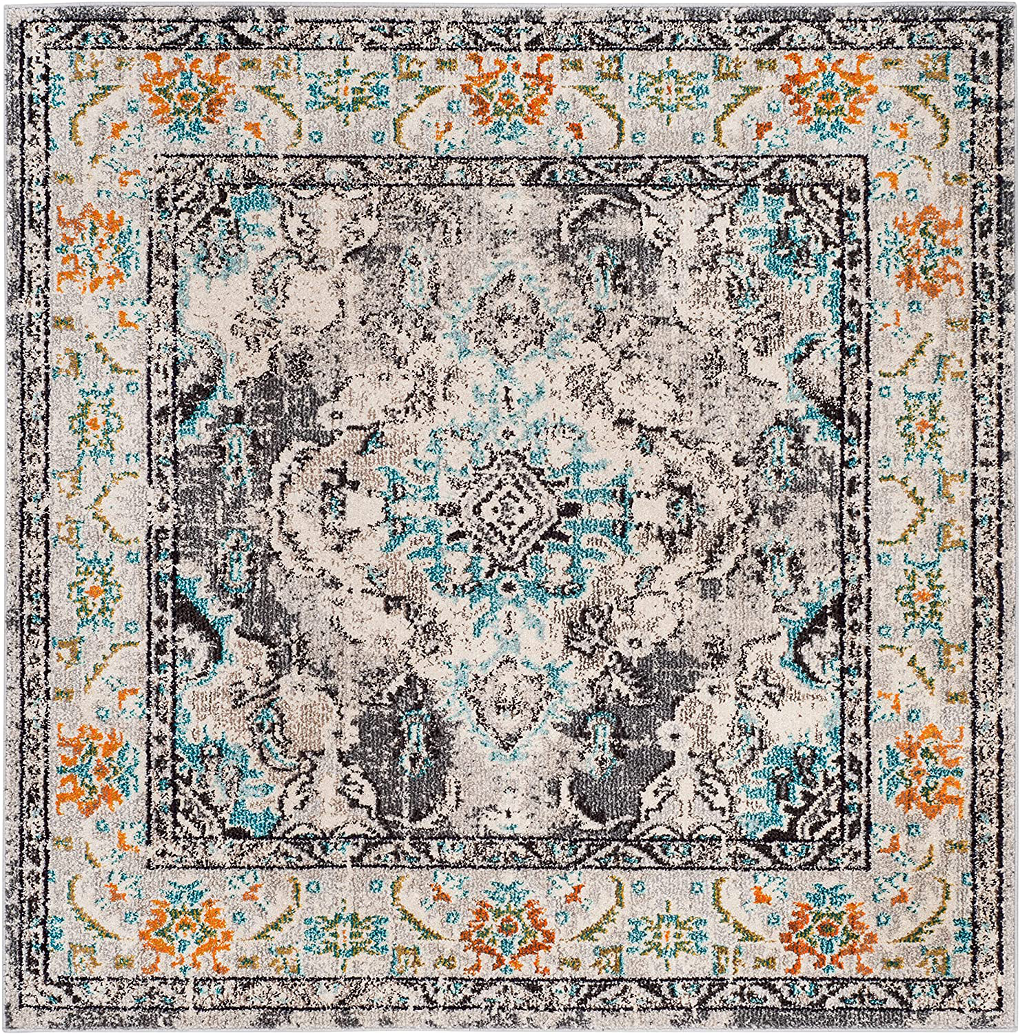 Product Image for Avelena | Safavieh Monaco Kollektion MNC243G Boho Chic Medaillon Distressed Nicht-Shedding Fleckenresistente Wohnzimmer Schlafzimmer Bereich Teppich, 
