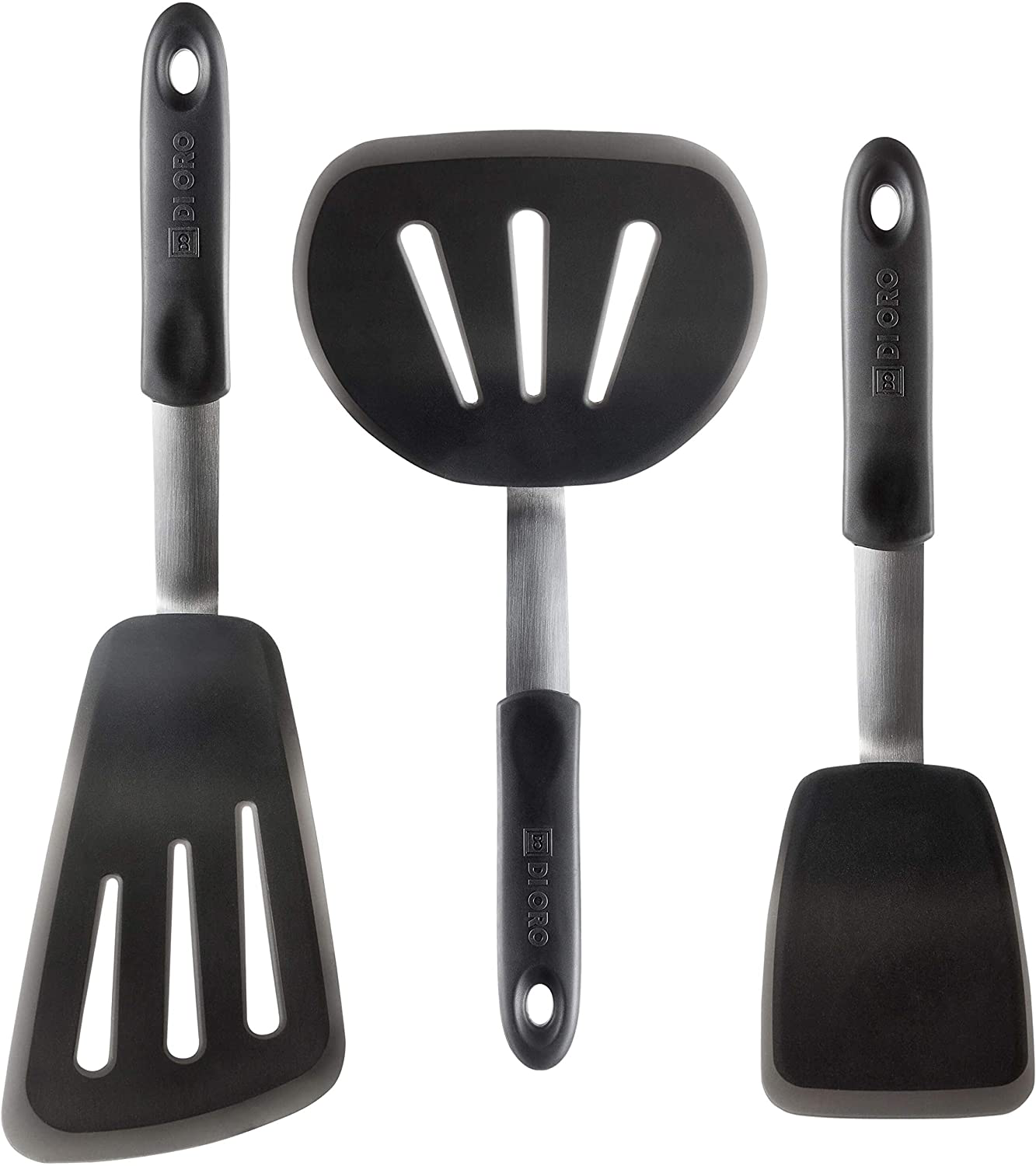 Product Image for Avelena | Di Oro Kochserie 3-teiliges Silikon-Spatel-Set - 600F hitzebeständige flexible Gummi-Silikon-Spatel - Silikon-Küchenutensilien-Set - Eier-