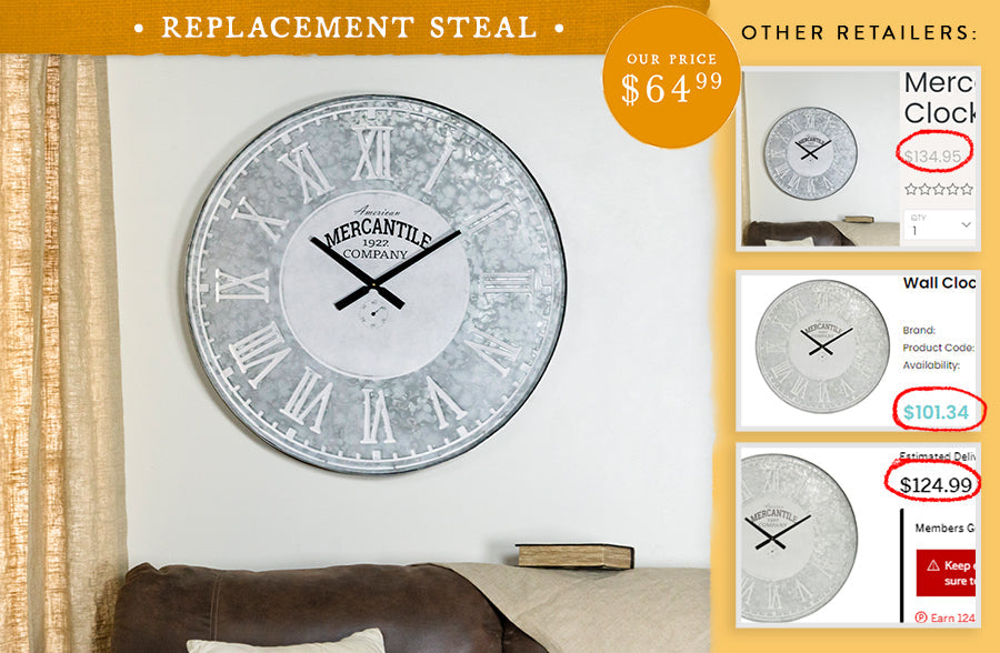 Product Image for Avelena | Prägierte Metall Wanduhr