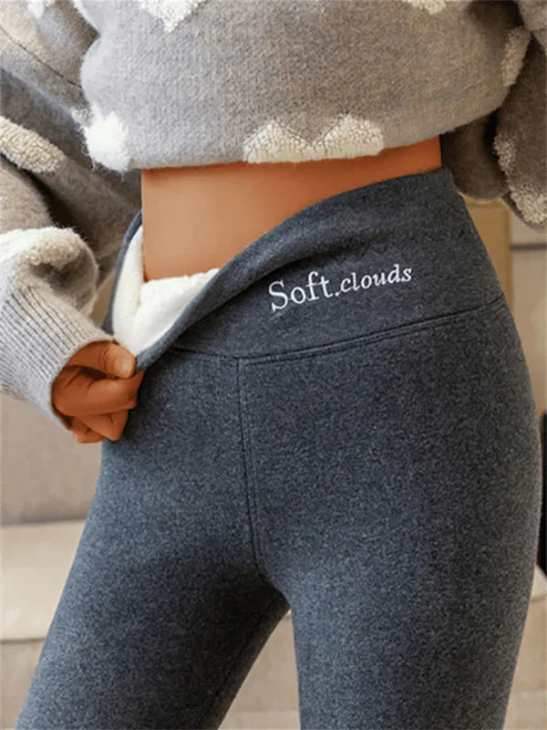 Product Image for Avelena | Fleece-Gefütterte Schlankmachende Leggings, Tiefes Grau / L