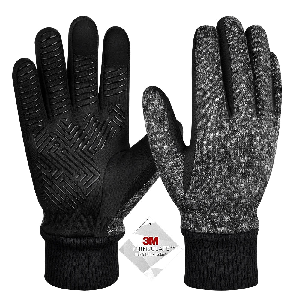 Product Image for Avelena | 3M Thinsulate Winter Fahrrad Handschuhe – Warm & Haltbar, Dunkelgrau / L