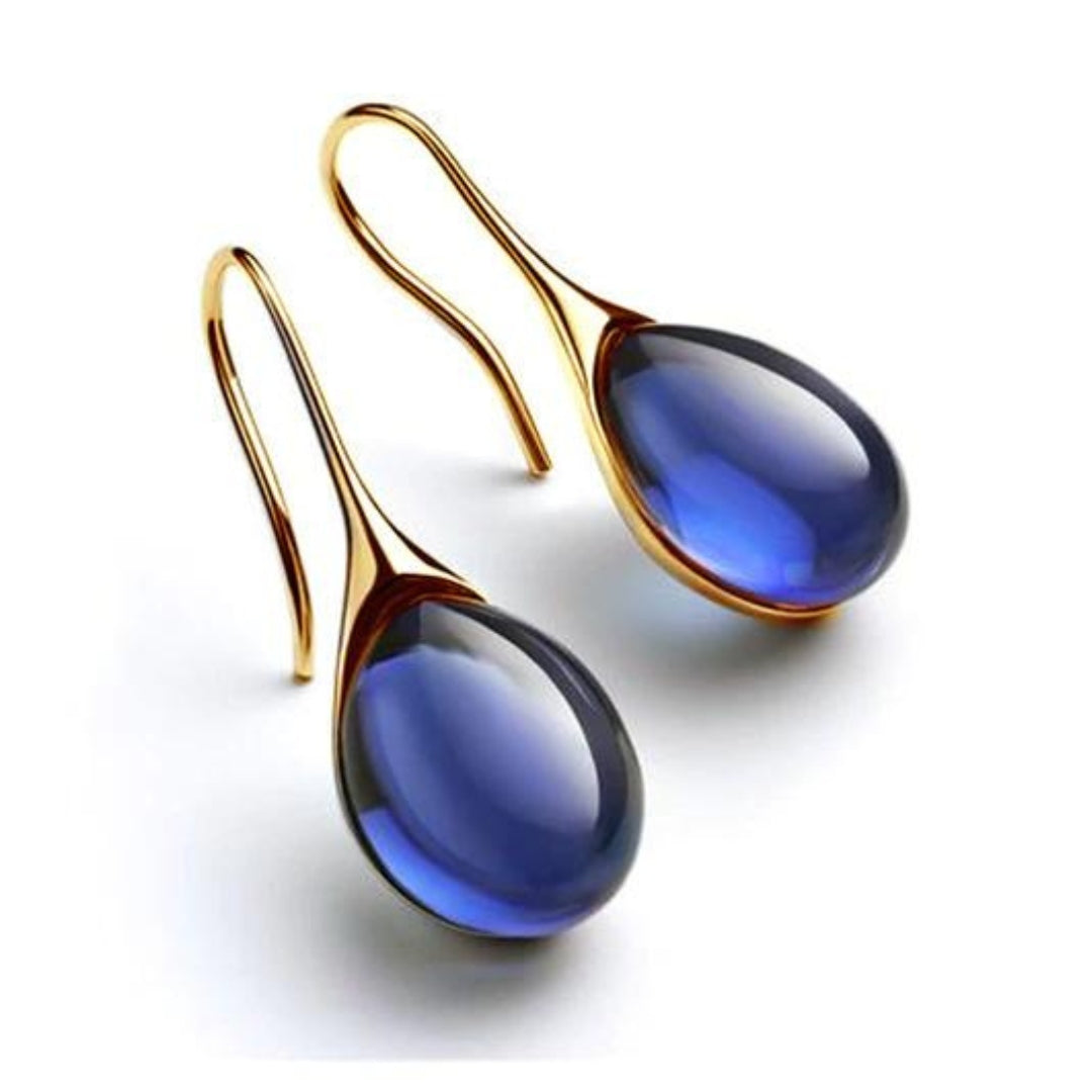 Product Image for Avelena | Trendige Kristall Tropfen Ohrringe Celestina, Blau