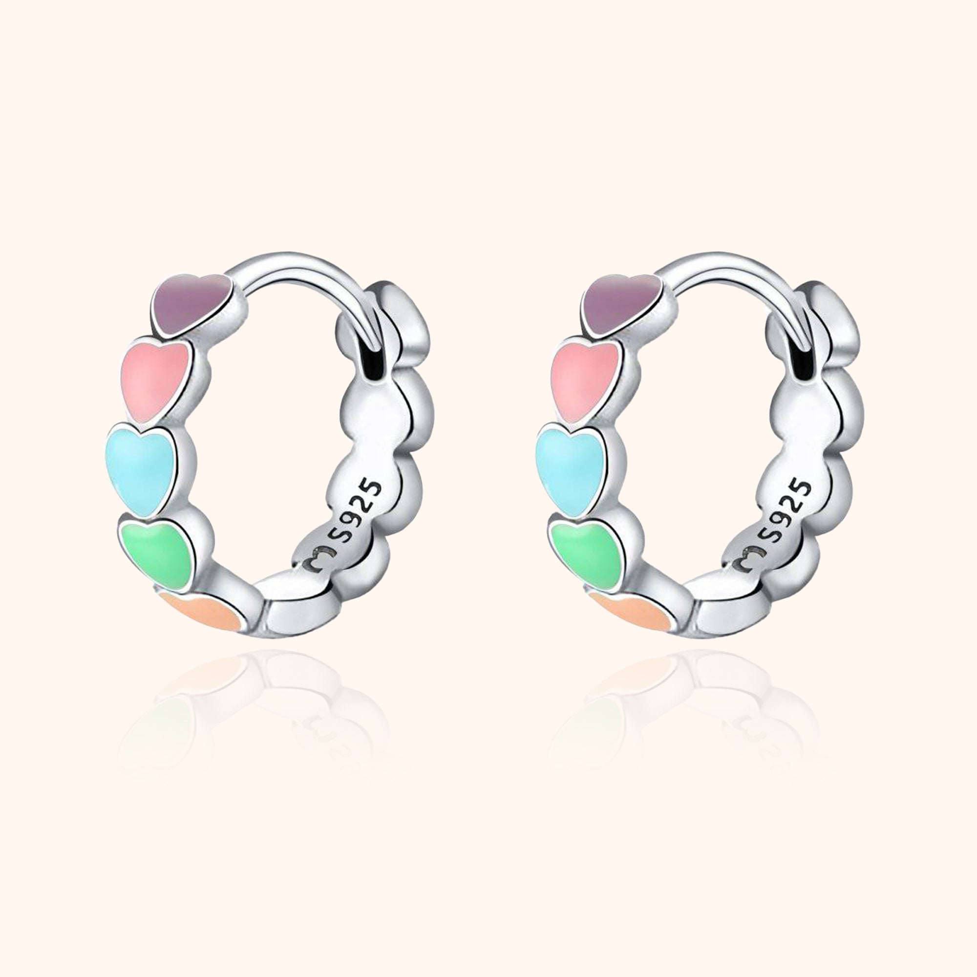 Product Image for Avelena | Regenbogen Liebe Ohrringe Celestina, Silber