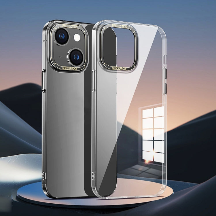 Product Image for Avelena | iPhone 14 Metall Objektiv Ring Klare PC Handyhülle - Schwarz