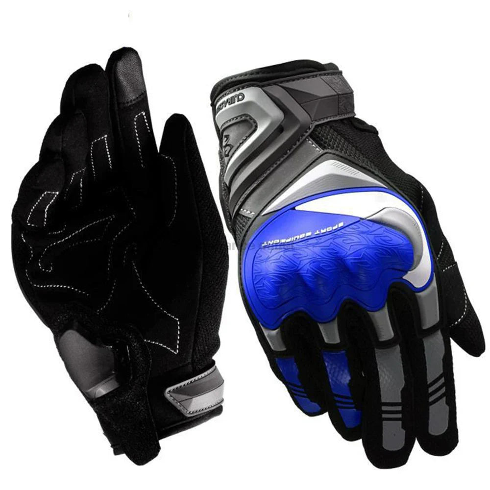 Product Image for Avelena | Atmungsaktive Ganzfinger Motorradhandschuhe mit Touchscreen – Schützend, X100-BL Handschuhe / M
